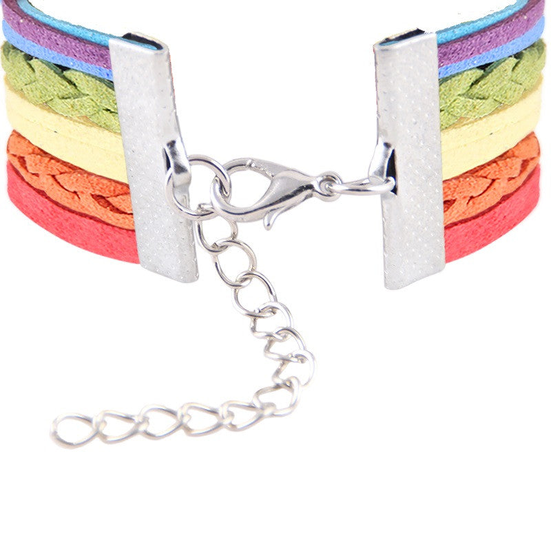 rainbow love bracelet pride jewelry
