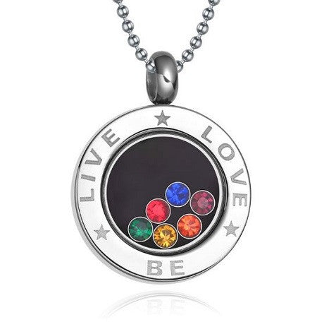 Rainbow Live Love Necklace