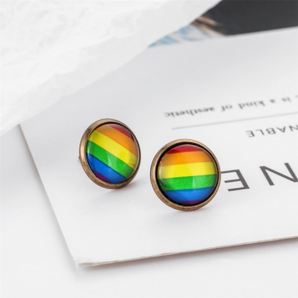 Fashionable Ladies Earrings Pendientes Design of rainbow earrings