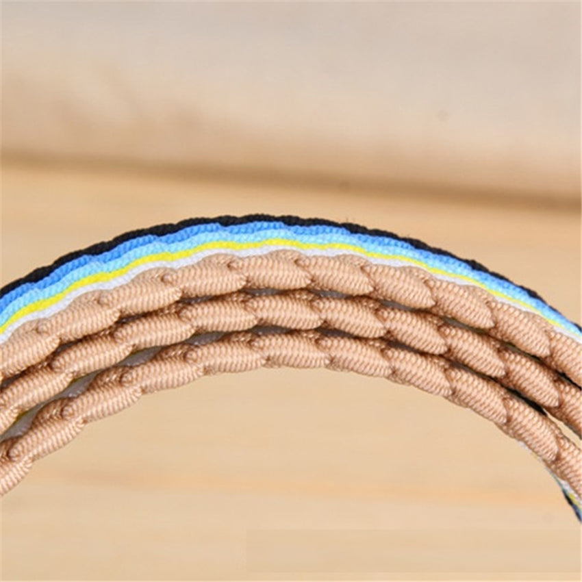 Multicolor Woven Elastic Unisex Belt