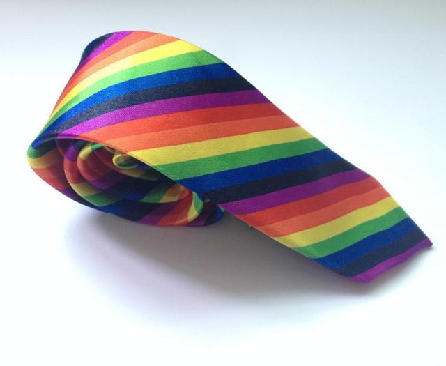 Rainbow Slim Men's Tie