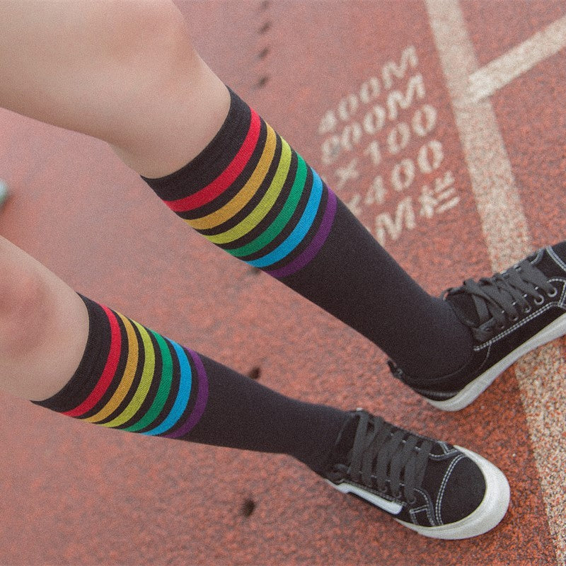 Rainbow Socks for Girls