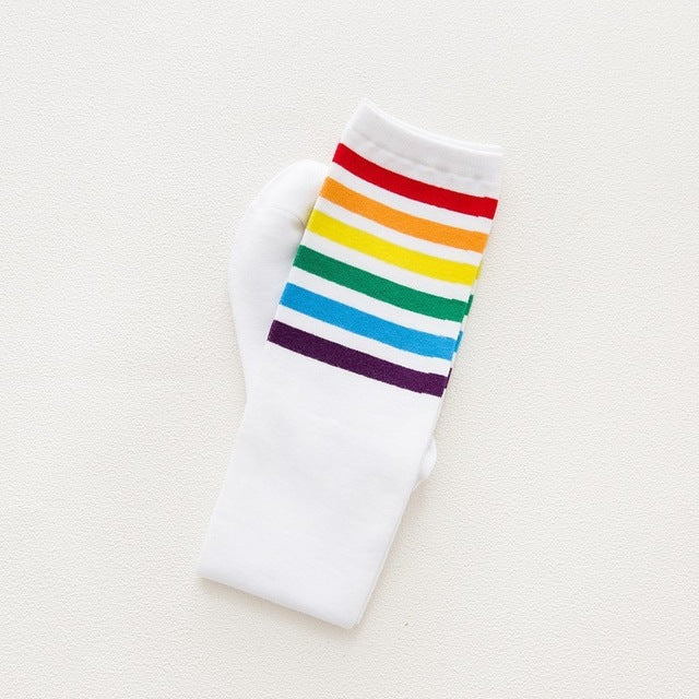 Rainbow Socks for Girls