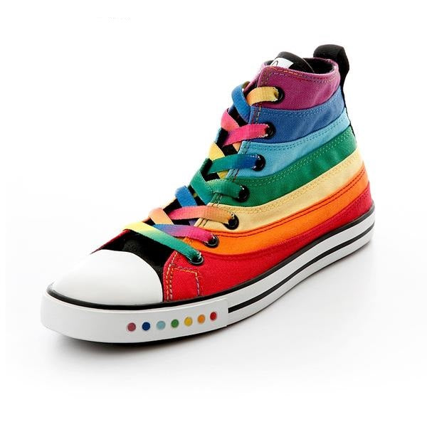 Rainbow Canvas Shoes